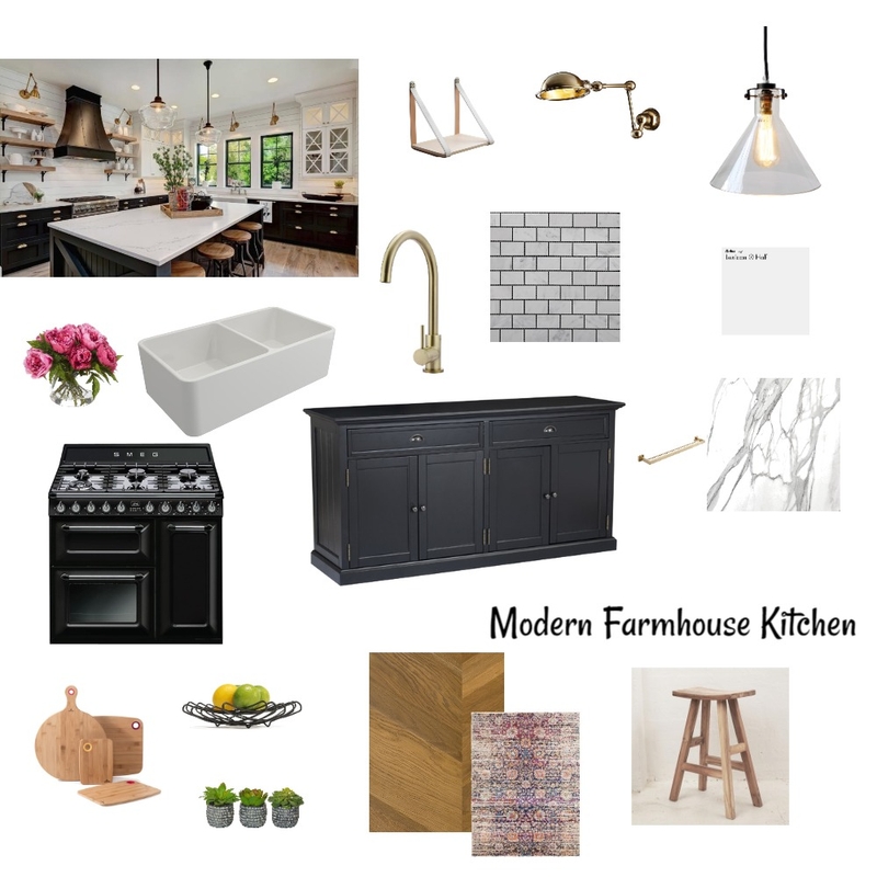 Modern Farmhouse Kitchen Mood Board by lianm@xtra.co.nz on Style Sourcebook