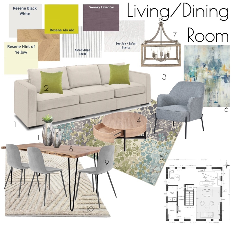 Living/Dining Room - Assignment 9 Mood Board by ooghedo on Style Sourcebook