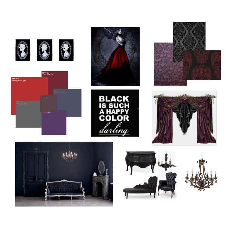 mood board gothic Mood Board by mjallen on Style Sourcebook