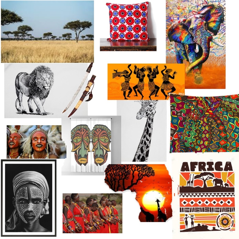 African Concept Development Mood Board by LisaHaywood on Style Sourcebook