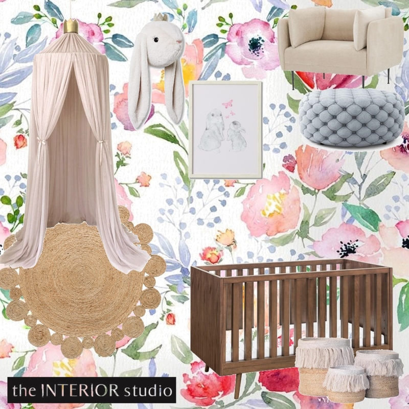 Little Girls Nursery Mood Board by theinteriorstudio on Style Sourcebook