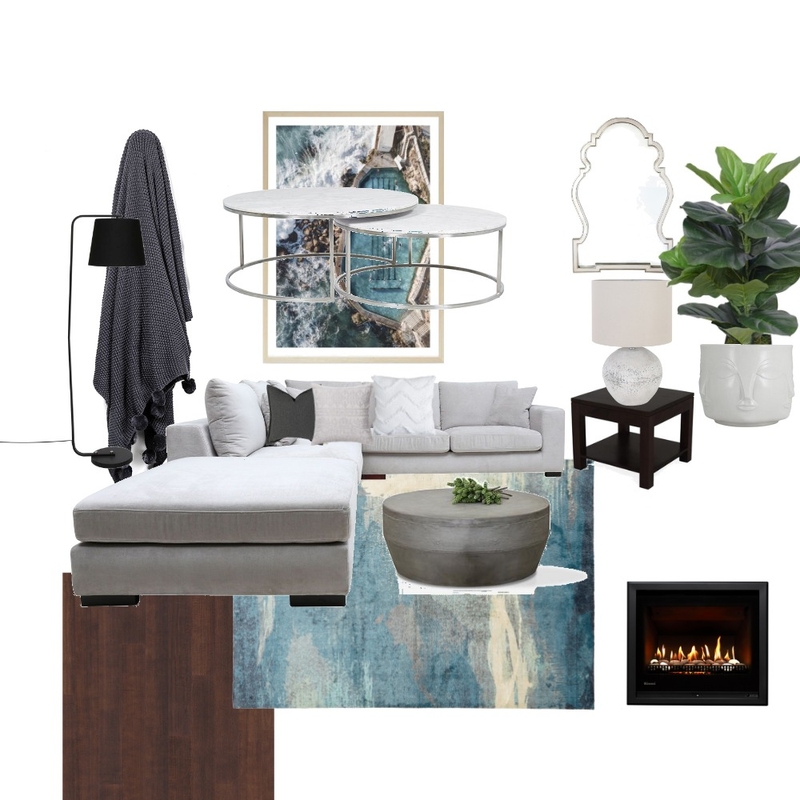 blue living room Mood Board by KatieFed on Style Sourcebook