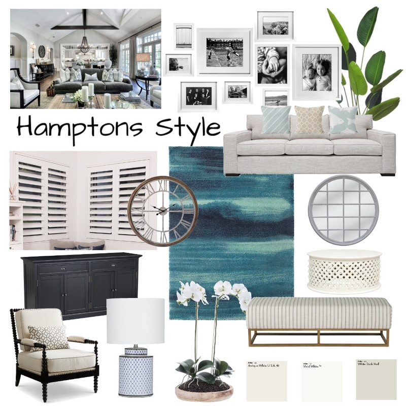 Module 3 - Hamptons Mood Board by Stephen.Shaw on Style Sourcebook