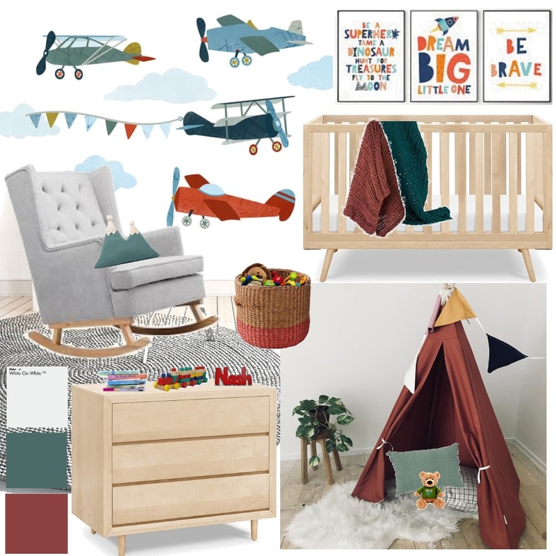 Boys Nursery Mood Board by NatalieSakoulas on Style Sourcebook