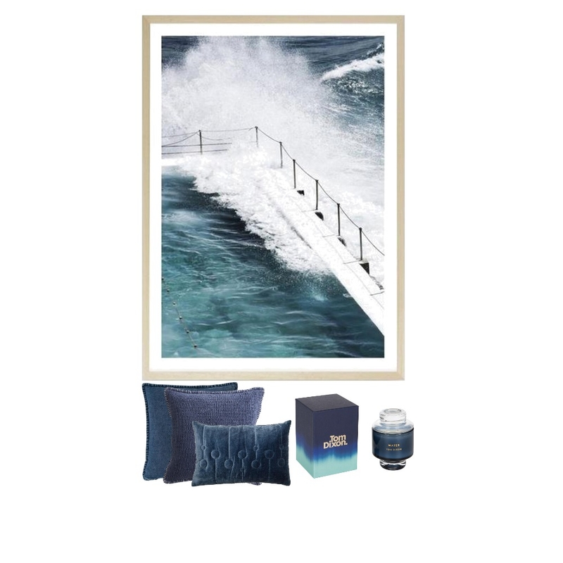 Calm Blue Accessories for Stormy Times Mood Board by Suzanne Kutra Design on Style Sourcebook