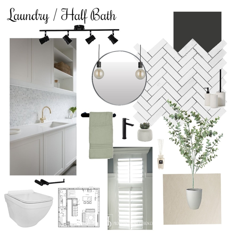 Laundry / half bath Mood Board by Melissa Taylor Nikolova on Style Sourcebook