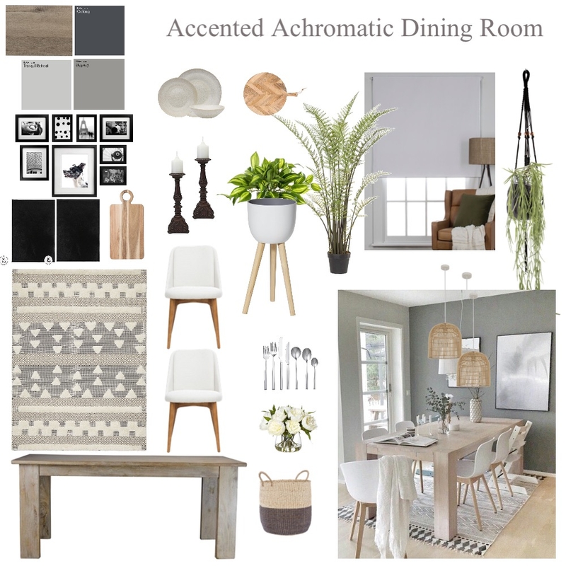 Dining room Accented Anochromatic Mood Board by Hayloul79 on Style Sourcebook