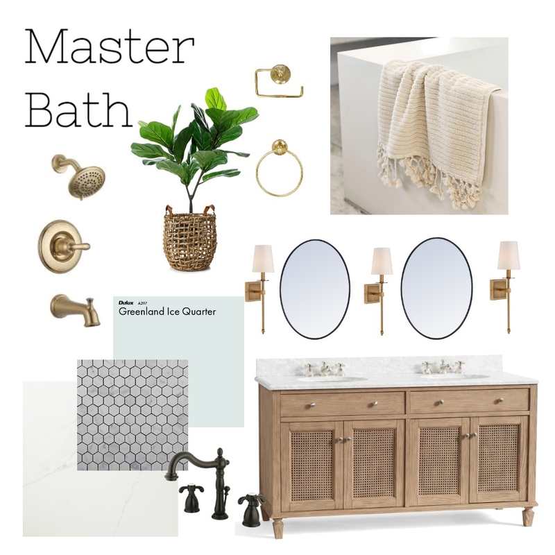 Master Bath Mood Board by BrookeGauthier on Style Sourcebook