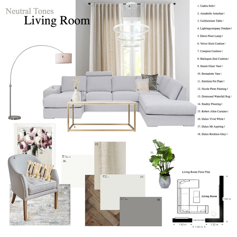 Living Room Mood Board by LaurenPowell on Style Sourcebook