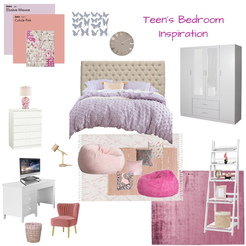 teen bedroom Mood Board by Grey Edrosa Interiors on Style Sourcebook