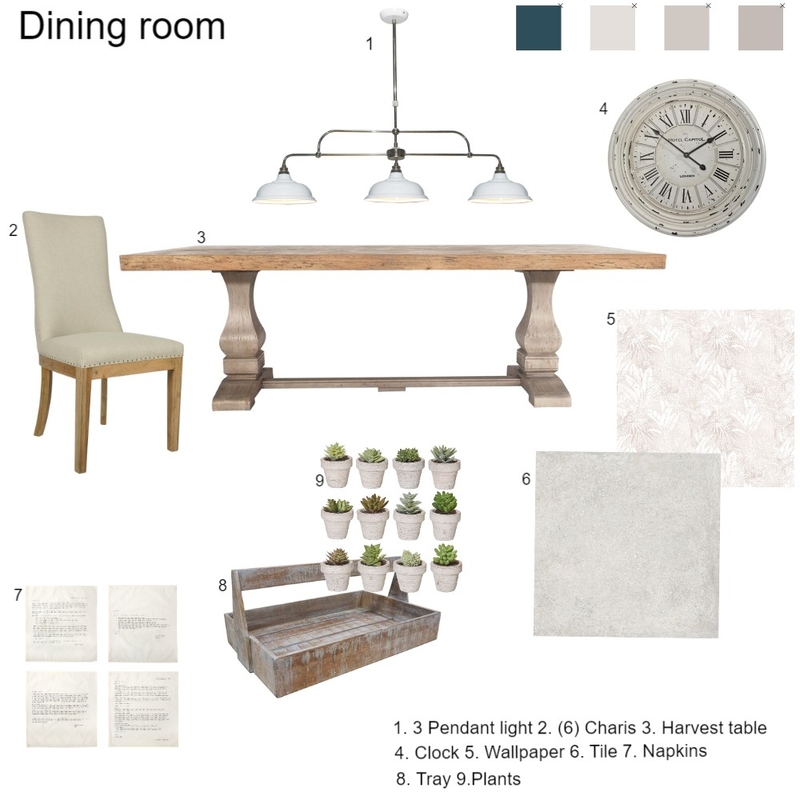 Dining room Mood Board by Claudette on Style Sourcebook