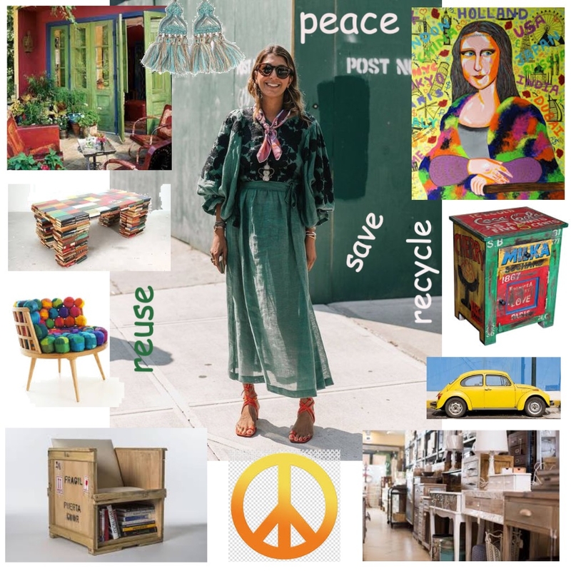 Hippy Mood Board by RegIfra on Style Sourcebook