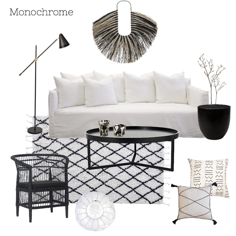 monochrome Mood Board by In-House Style on Style Sourcebook