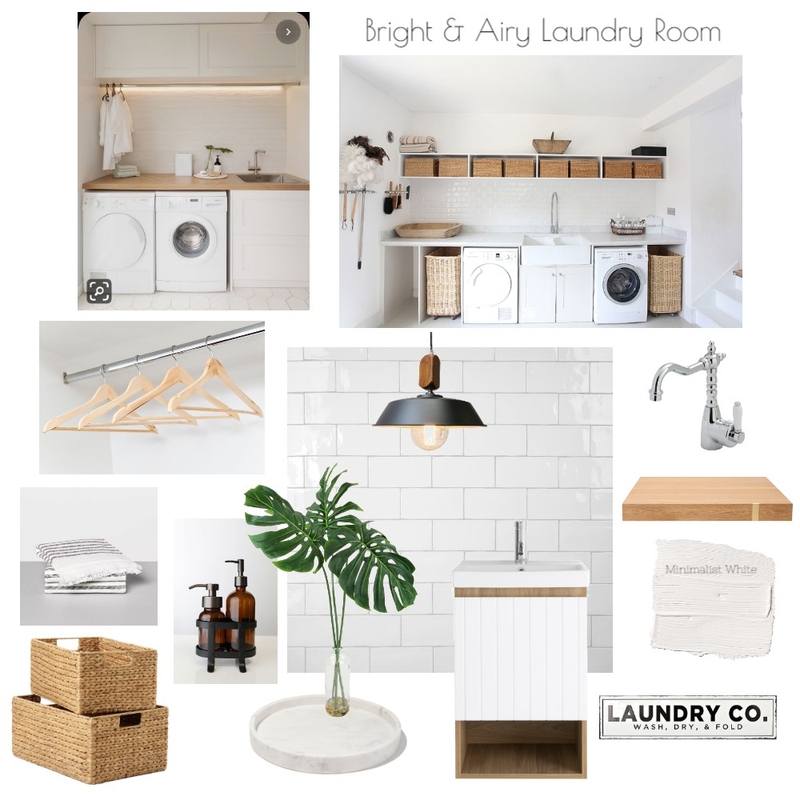 Bright & Airy Laundry Room Mood Board by nel767 on Style Sourcebook