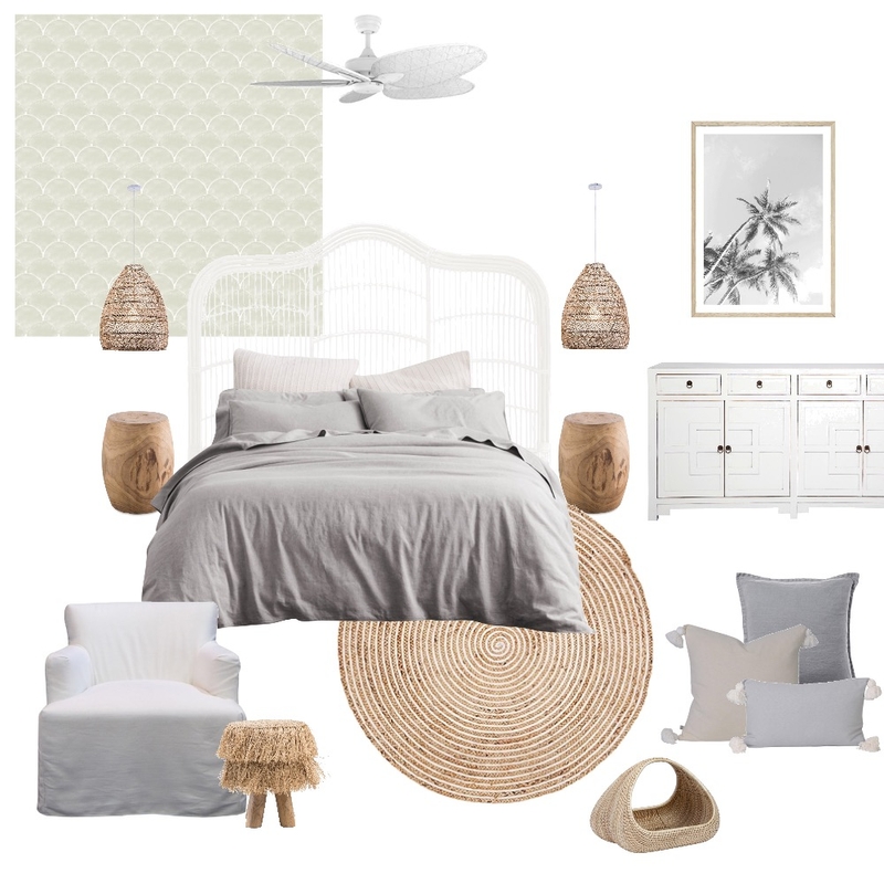 soft coastal bedroom Mood Board by In-House Style on Style Sourcebook