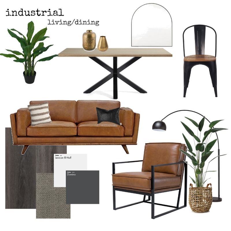 Industrial - Living/Dining Mood Board by Charming Interiors by Kirstie on Style Sourcebook