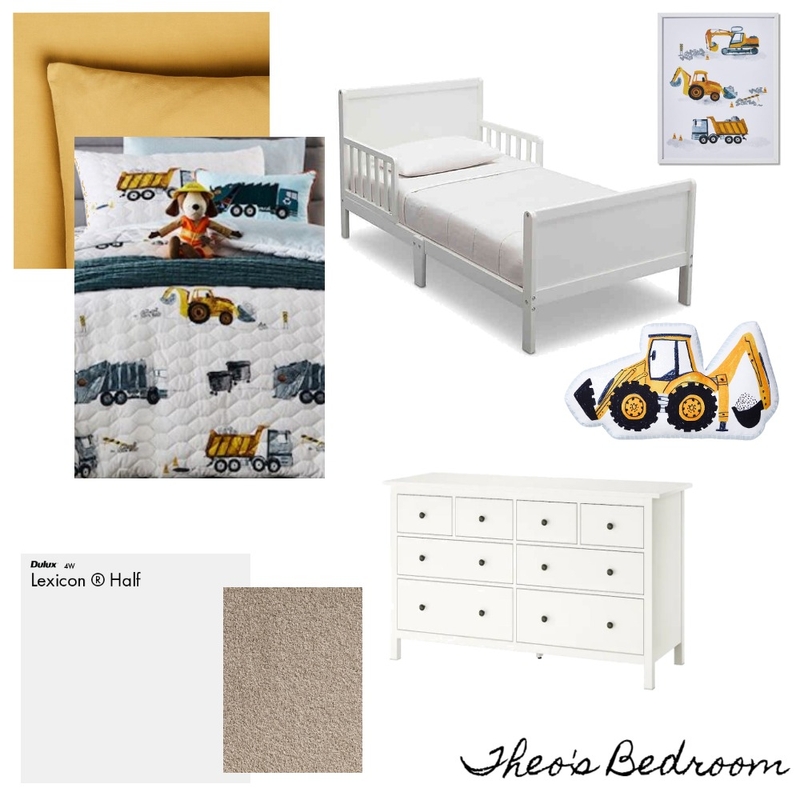 Theo's Bedroom Mood Board by Building with the Bells on Style Sourcebook