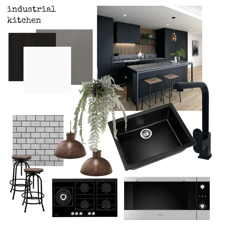Industrial - Kitchen Mood Board by Charming Interiors by Kirstie on Style Sourcebook