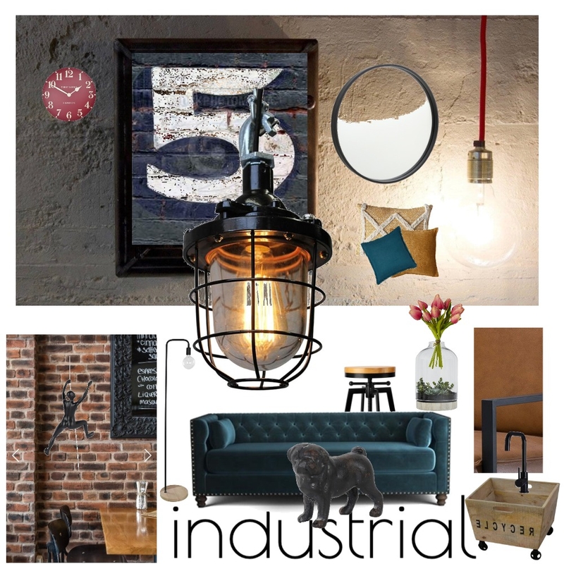 living industrial final Mood Board by sunnygrewal on Style Sourcebook