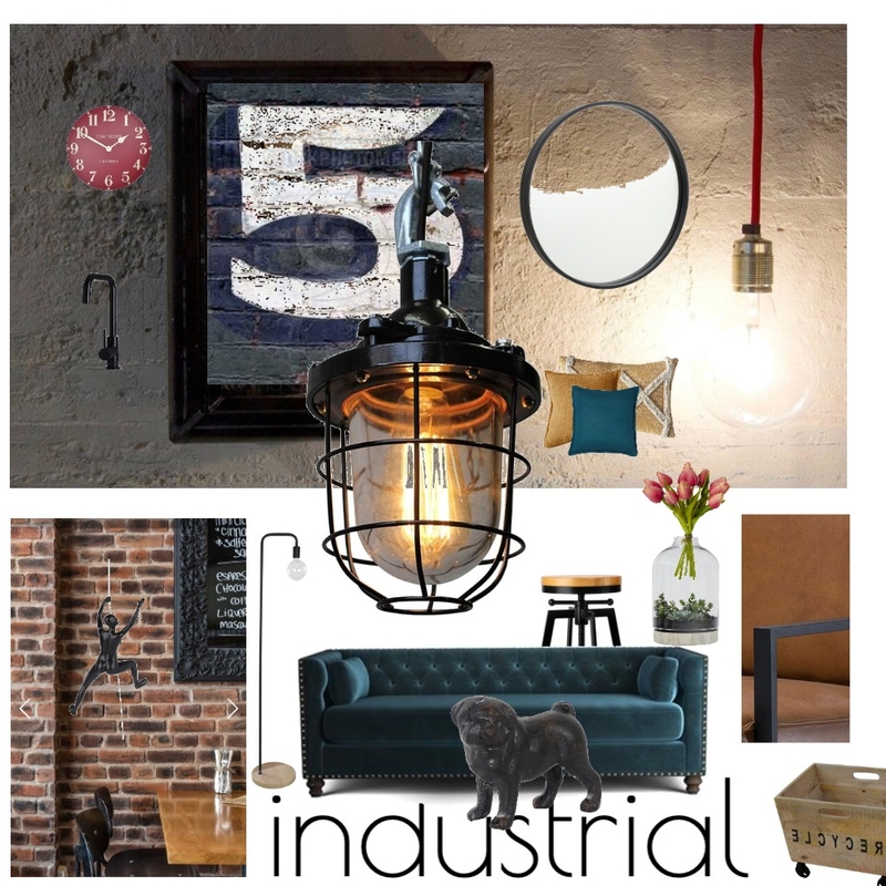 living industrial final Mood Board by sunnygrewal on Style Sourcebook