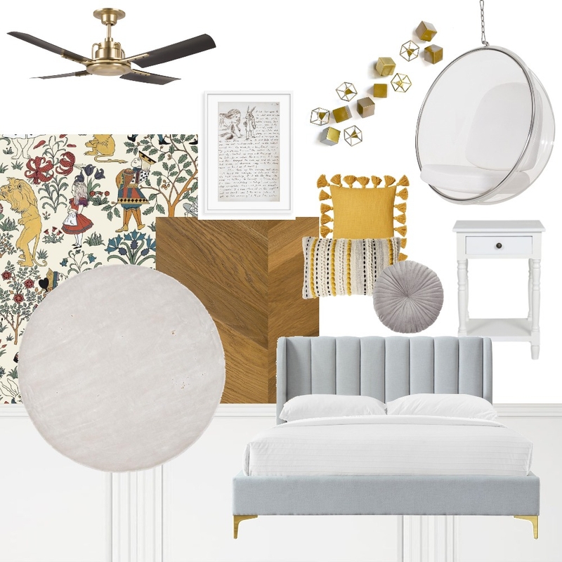 V1 First Floor Alice Bedroom Mood Board by Loren Macintyre on Style Sourcebook