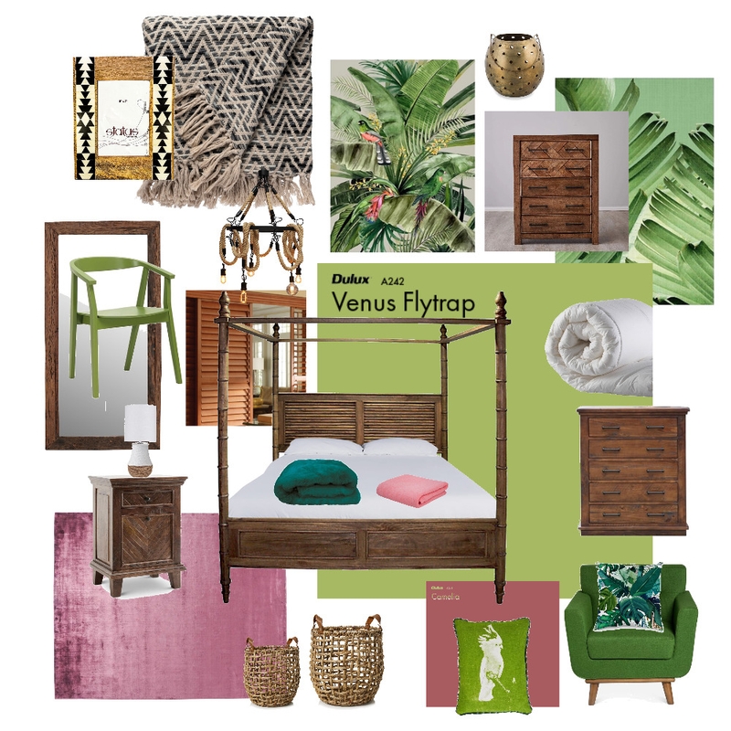 Balmy Palms bedroom Mood Board by Botanical_Dreamer on Style Sourcebook