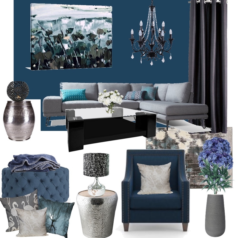 MIDNIGHT BLUE Mood Board by YANNII on Style Sourcebook