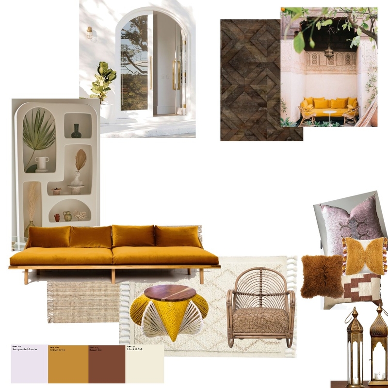 Boho Chic meets Marrakech Mood Board by Studio Halo & Fitz on Style Sourcebook