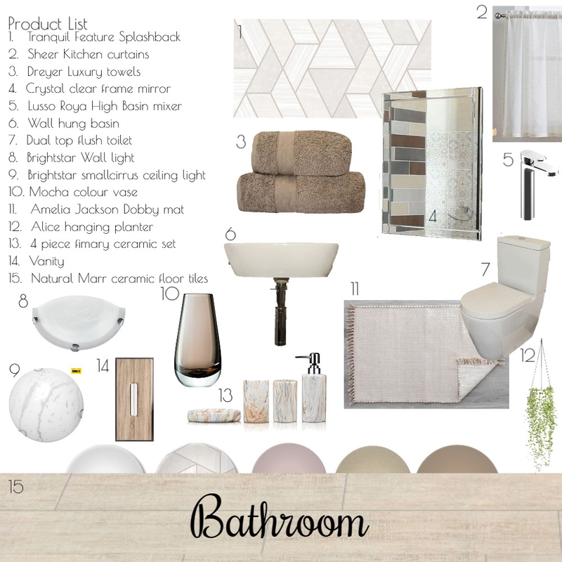 Bathroom Mood Board by Monya on Style Sourcebook