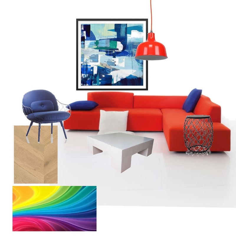 Red and blue Color scheme living room Mood Board by Simona Jack on Style Sourcebook
