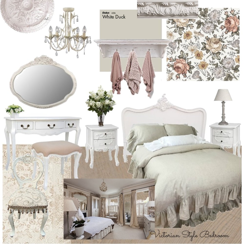 victorian style bedroom Mood Board by ChloeGailBryant on Style Sourcebook
