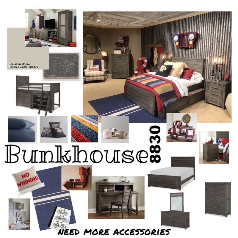 Bunkhouse Mood Board by showroomdesigner2622 on Style Sourcebook