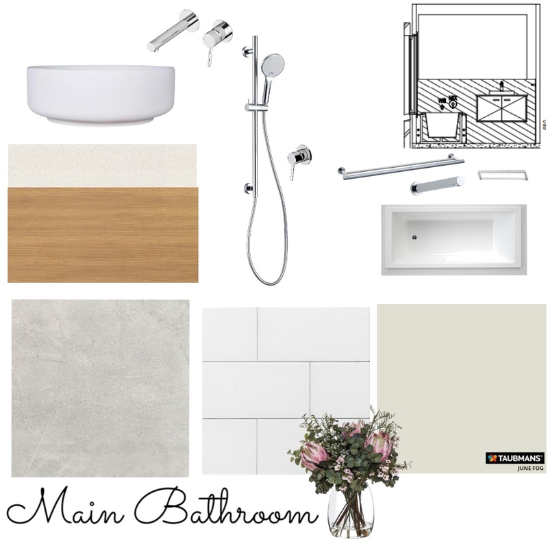 Main Bathroom Mood Board by carolina91 on Style Sourcebook