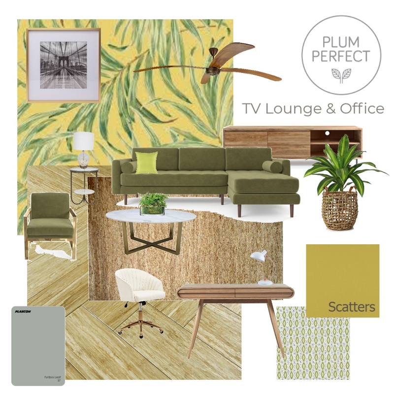 Assignment 9 - TV Lounge & Office Mood Board by plumperfectinteriors on Style Sourcebook