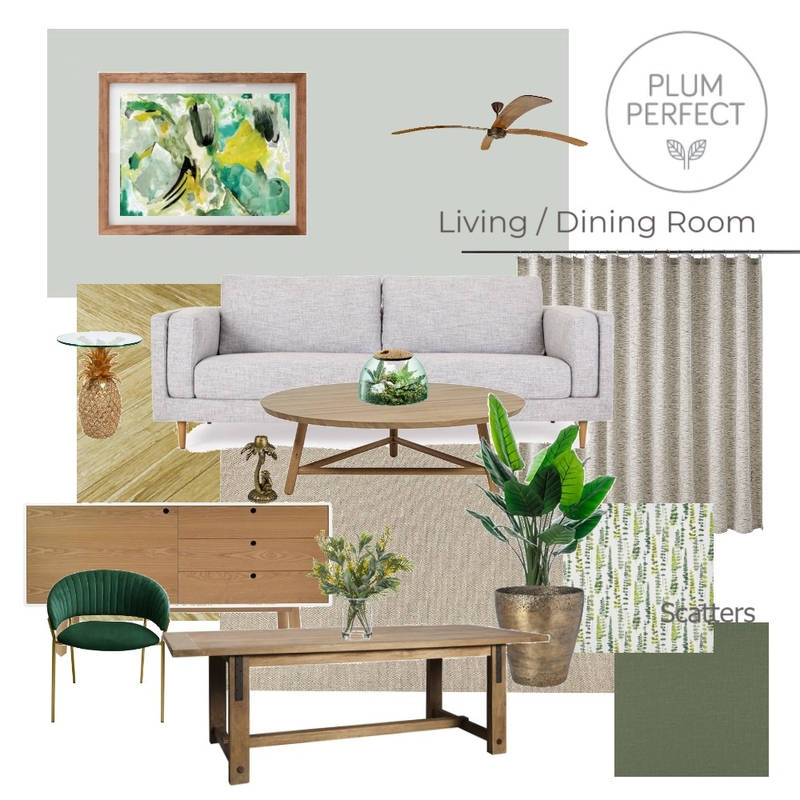 Assignment 9 - Living / Dining  Room Mood Board by plumperfectinteriors on Style Sourcebook