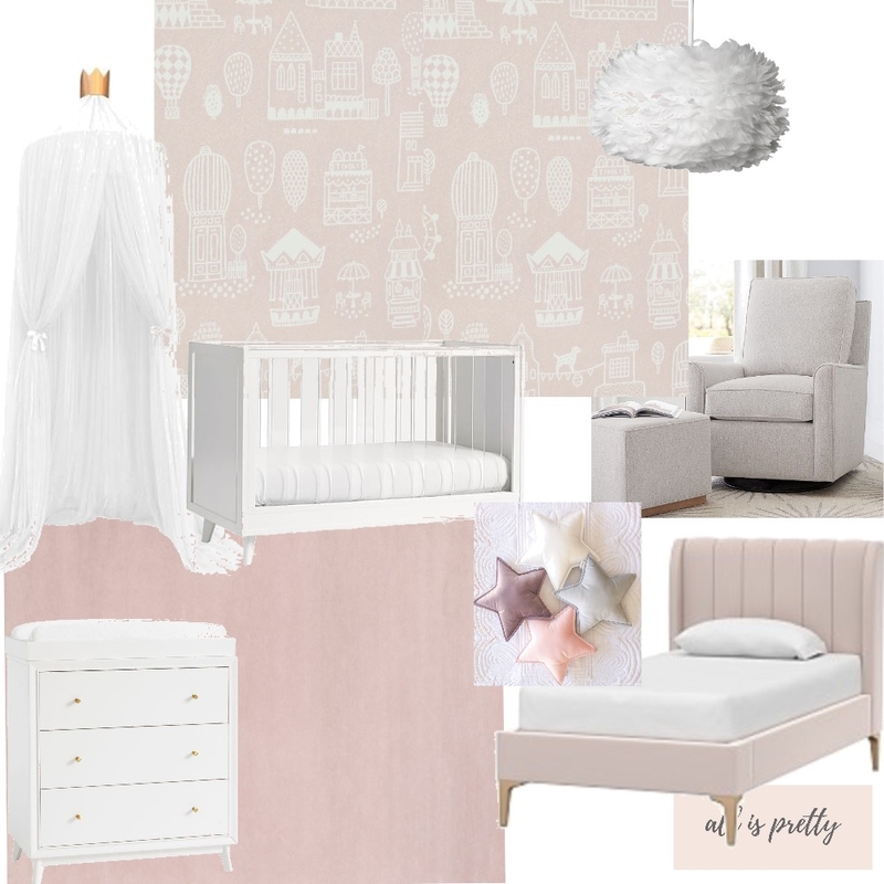 Baby girl nursery Mood Board by Kristina on Style Sourcebook