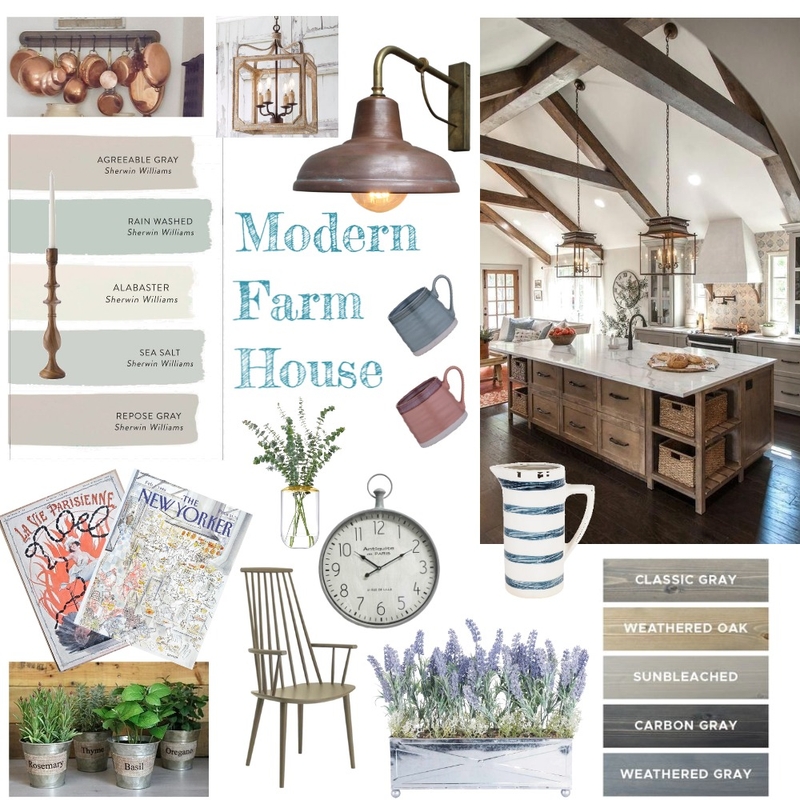 Modern Farmhouse Mood Board by Rion Breslin on Style Sourcebook