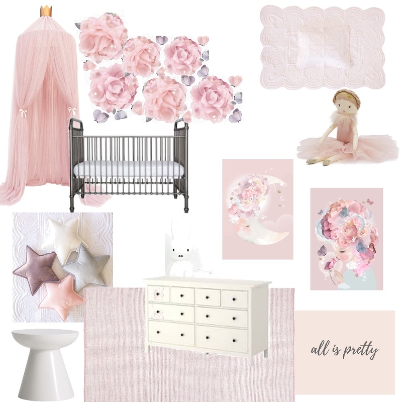 Pink Nursery Mood Board by Kristina on Style Sourcebook