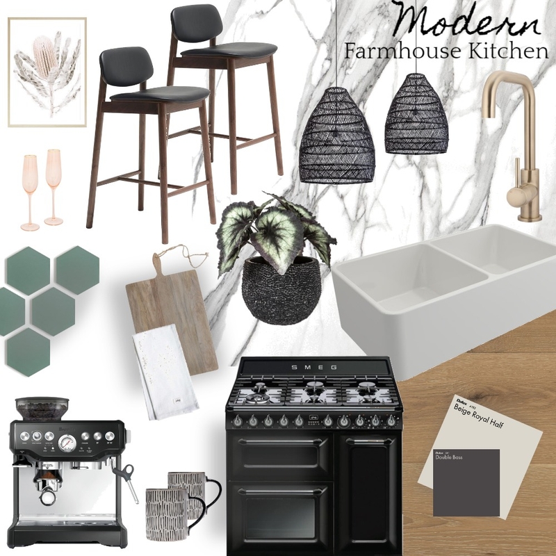 Modern Farmhouse Kitchen Mood Board by NitaSA on Style Sourcebook