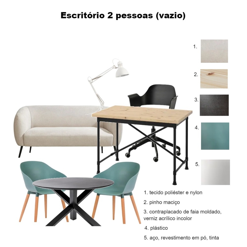 Moodboard escritório 2 pessoas vazio - coworking Mood Board by carolina140699 on Style Sourcebook