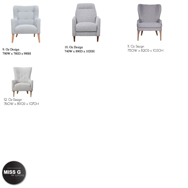 Canterbury Occasional Chairs Oz Design Mood Board by MISS G Interiors on Style Sourcebook