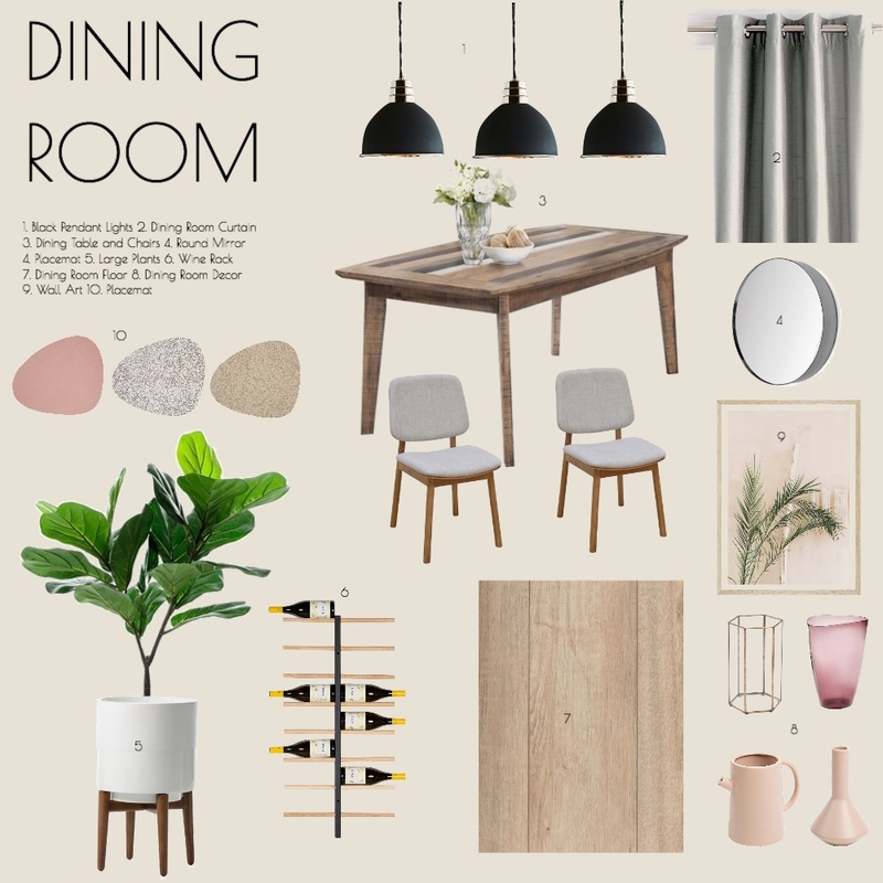 Dining Room Mood Board by Celia Gong on Style Sourcebook