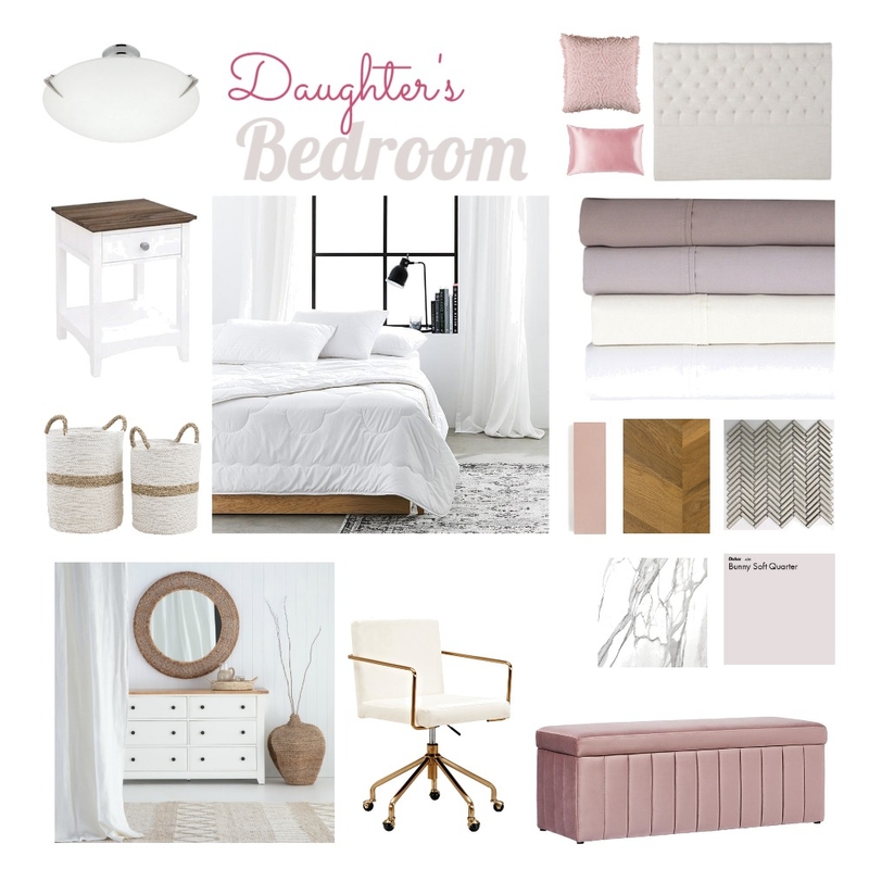 Girls Bedroom Mood Board by Architect Nomnom on Style Sourcebook