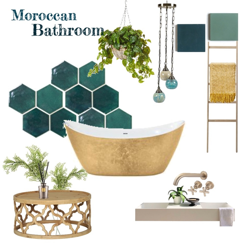 Moroccan Bathroom Mood Board by LillianParker on Style Sourcebook
