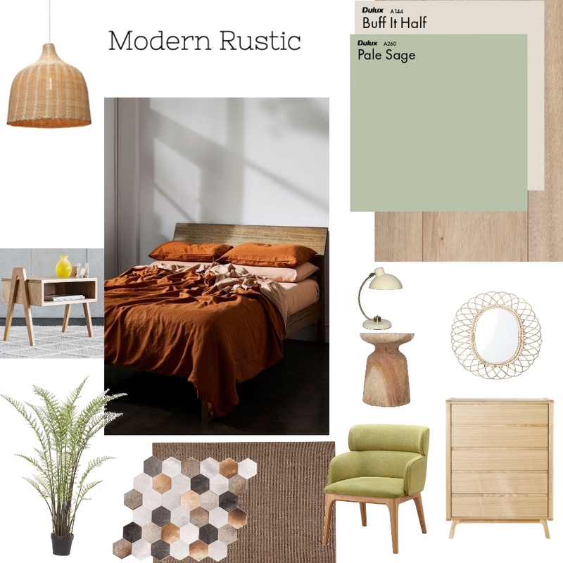 Modern Rustic Mood Board by SMQ Designs on Style Sourcebook