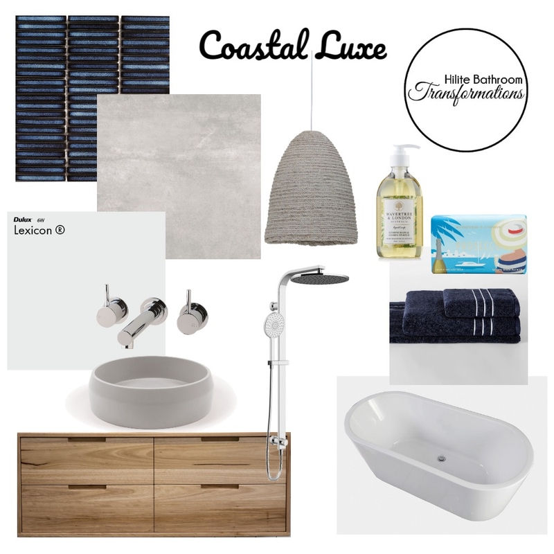 Coastal Luxe Package Mood Board by Hilite Bathrooms on Style Sourcebook