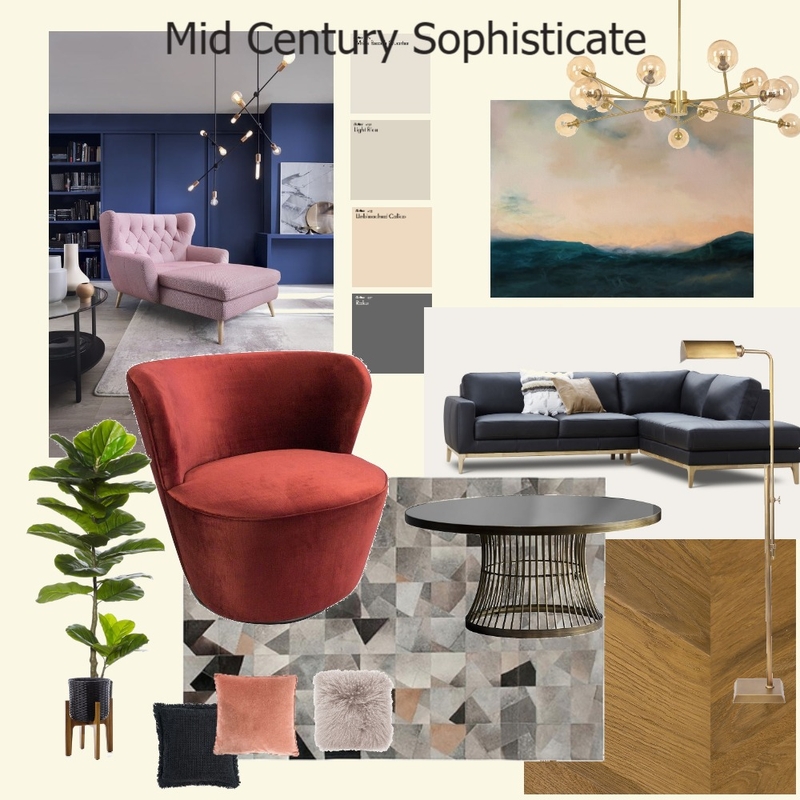 Mid Century Sophisticate Mood Board by Audrey on Style Sourcebook