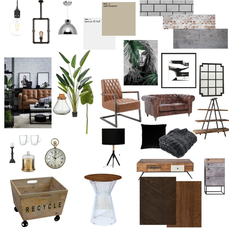 Industrial Mood Board by Claudia Jane Brown on Style Sourcebook