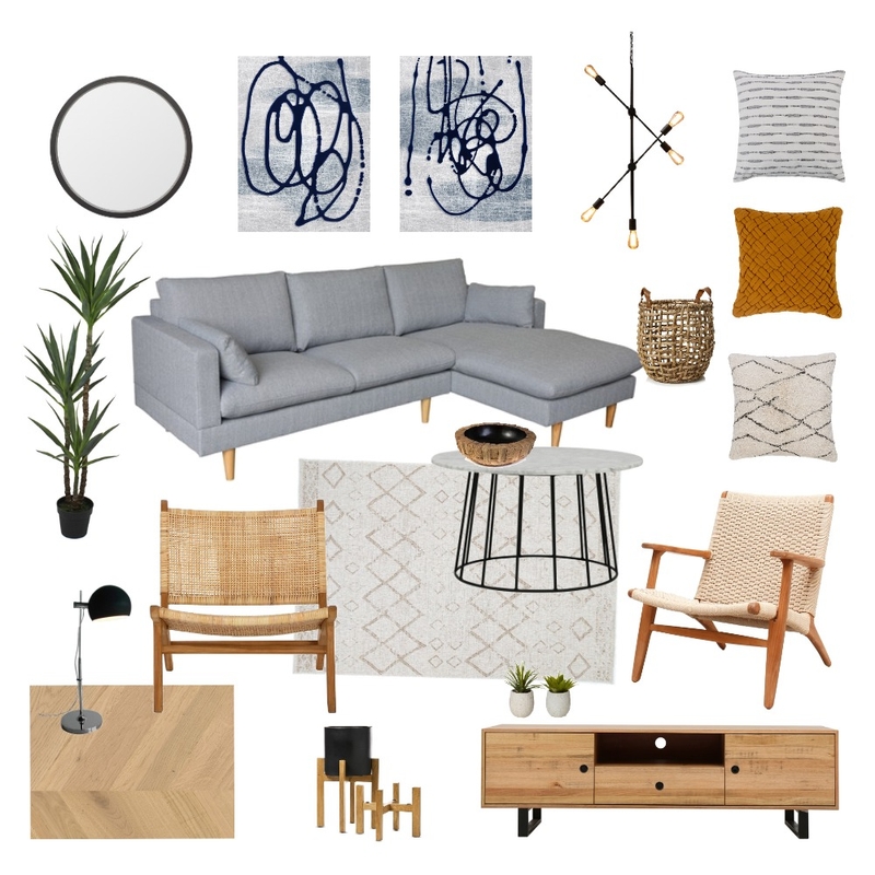 Living room- grey sofa Mood Board by Deborah's mood board on Style Sourcebook