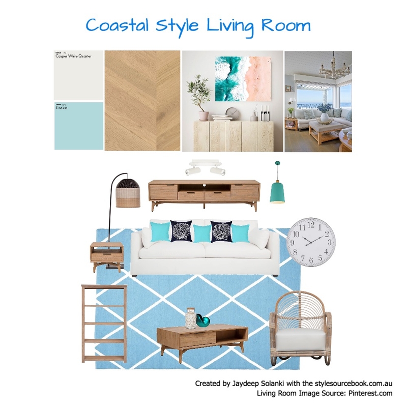 Coastal Style Living Room Mood Board by Japaso Design on Style Sourcebook